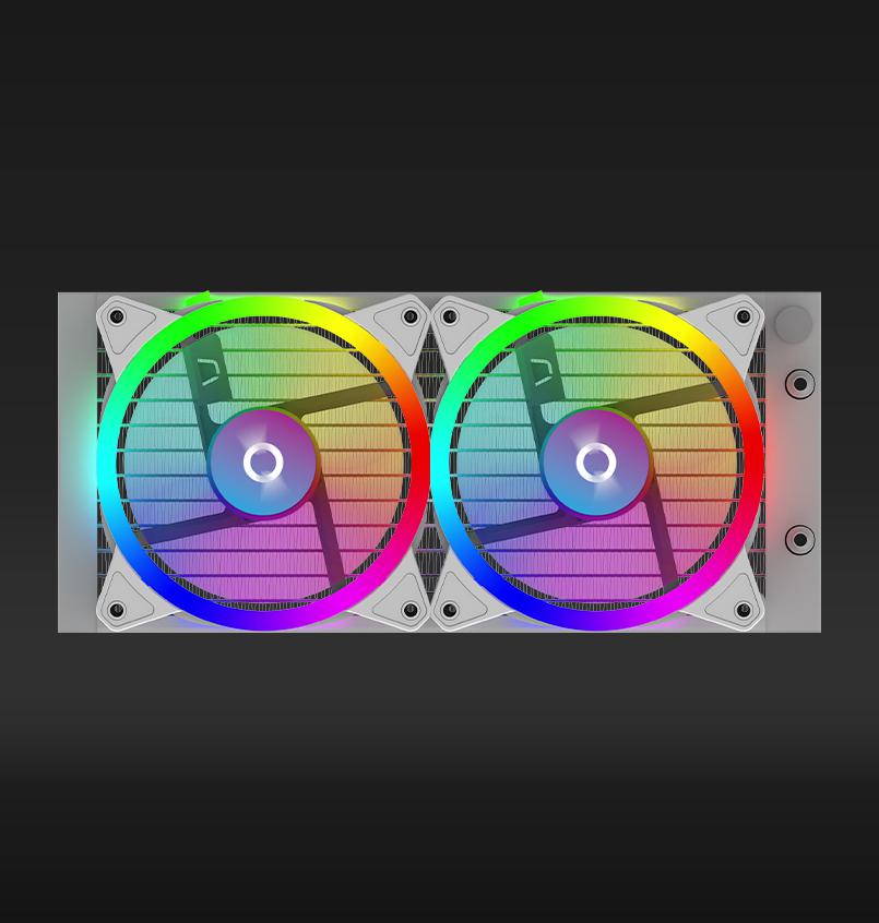 Cooler Procesor AQYRIS AQUARIUS 240 AIO ARGB ALB - imagine 3