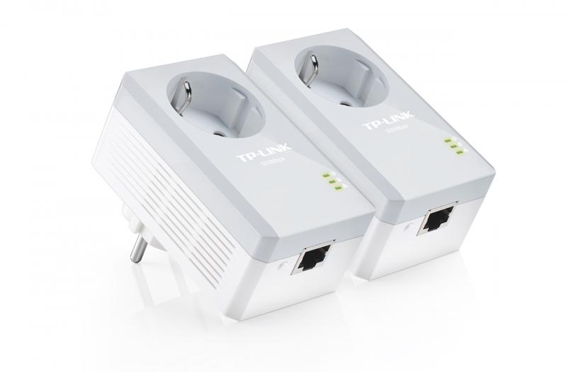 TP-Link Kit POWERLINE, HomePlug AV, 500Mbps, Ultra Compact Size ,PassThrough,