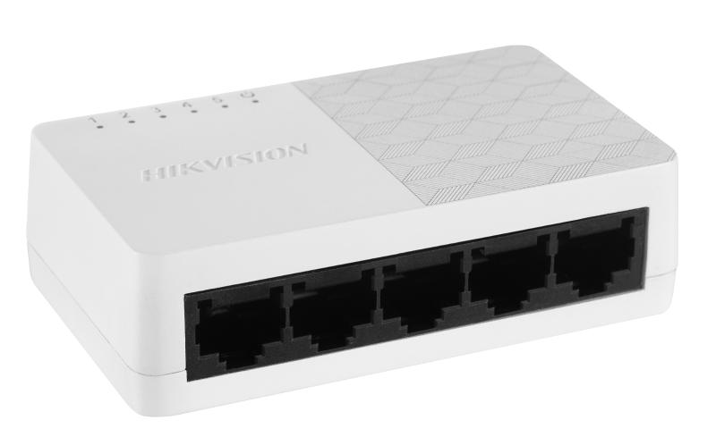 Switch 5 porturi Hikvision DS-3E0105D-E; L2, Unmanaged, 5 ×
