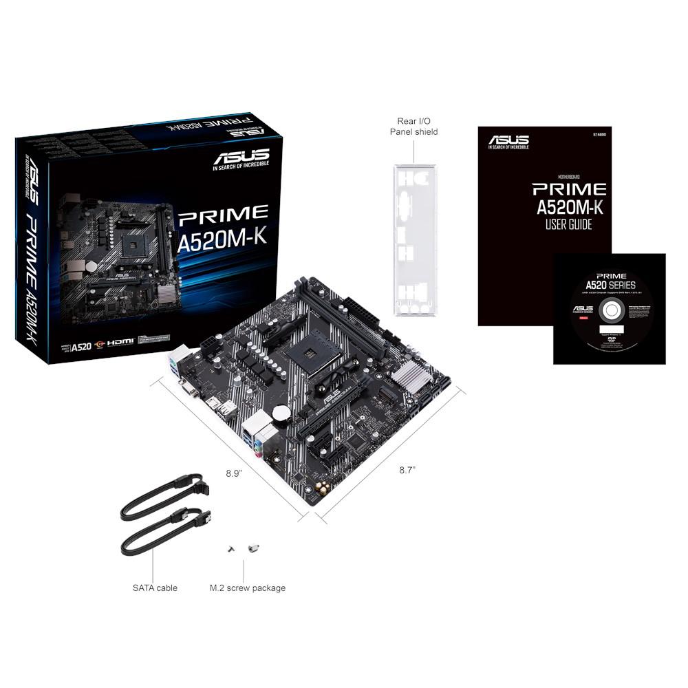 Placa de bază ASUS PRIME A520M-K AM4 - imagine 3