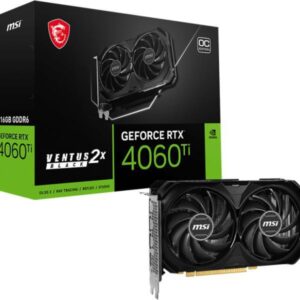 Placa Video MSI GeForce RTX™ 4060 Ti VENTUS 2X BLACK