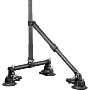 Insta360 Triple Suction Cup Car Mount, material fibra de carbon