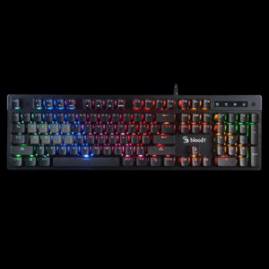 Tastatura A4tech B500N Bloody gaming, cu fir 106 taste gri