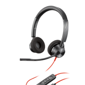 Poly Blackwire 3320 Stereo USB-C Headset +USB-C/A Adapter