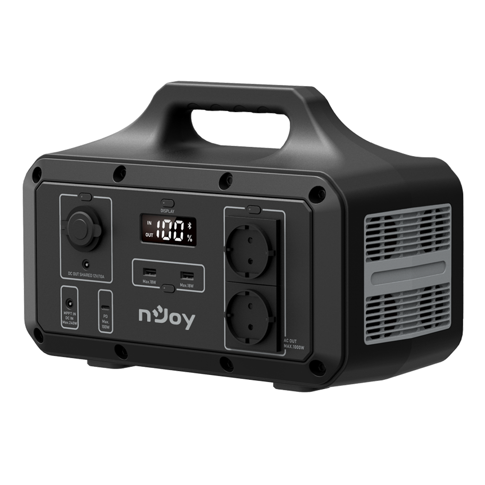 Statie Portabila pentru Exterior Njoy Power Base 1000, Adaptor Ac - imagine 3