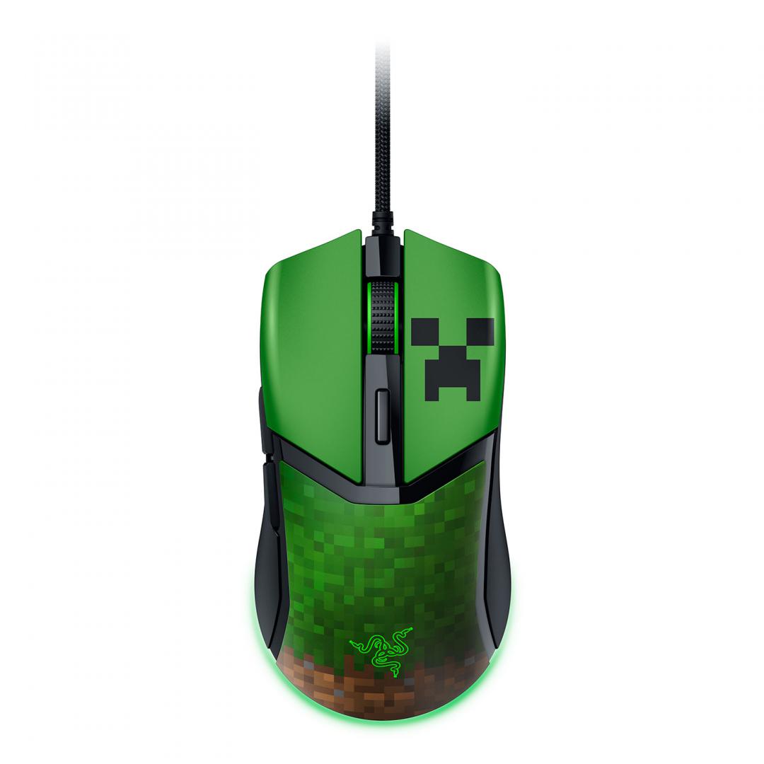 Mouse cu fir gaming Razer Cobra Razer Minecraft Edition, rezolutie