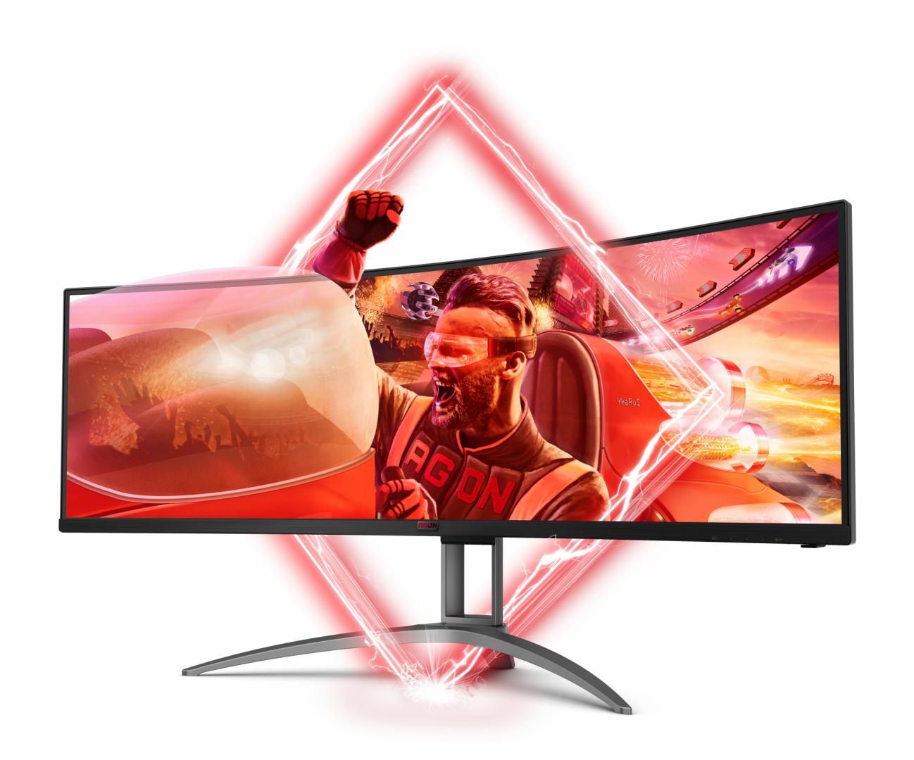 Monitor AOC 48.8" AG493UCX2, Curvature: 1800R, Diagonal (inch): 48.8, Diagonal - imagine 3