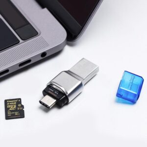 Card reader Kingston, USB 3.1 – A/C, FCR-ML3C, carduri suportate: