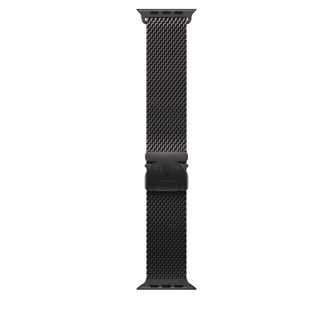 Apple Watch 49mm Black Titanium Milanese Loop - Small