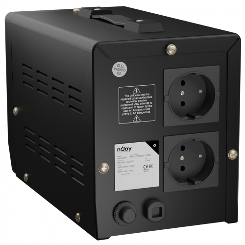 Stabilizator tensiune nJoy 2000VA Alvis, 1200W, 2x Schuko - imagine 3
