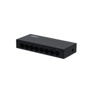 Switch Dahua PFS3008-8GT; 8 ports 10/100/1000Mbps; 186mm×106mm×33mm; Common Mode 4KV;