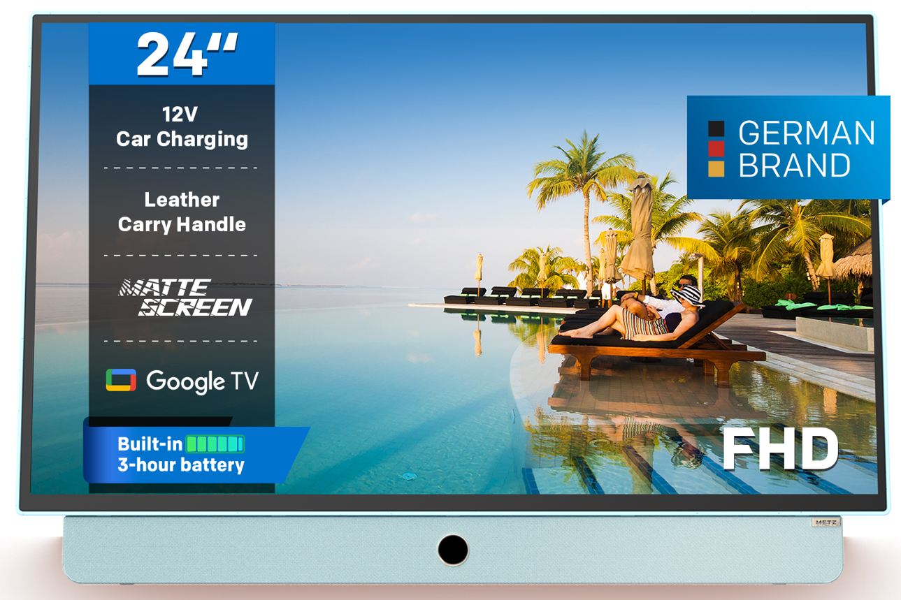 Televizor portabil METZ LED 24MPE7000Y, 60 cm, Smart Google TV