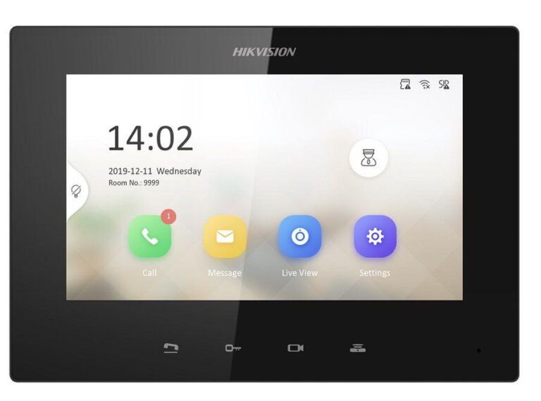 Monitor videointerfon 7inch color Hikvision DS-KH6320-LE1(B)LCD Resolution 1024 × 600,