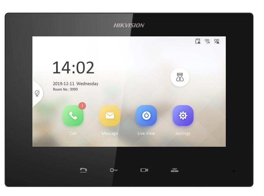 Monitor videointerfon 7inch color Hikvision DS-KH6320-LE1(B)LCD Resolution 1024 × 600,