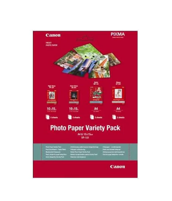Hartie Foto CANON VP-101S Variety Pack, Dimensiune 10x15cm, Greutate 200g/m2