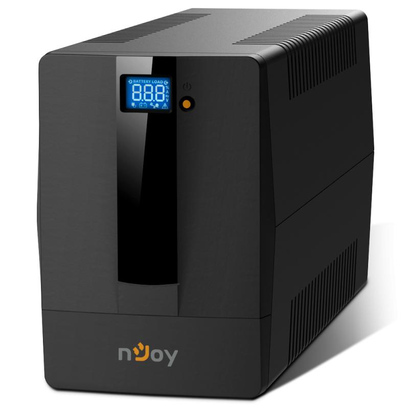 UPS nJoy Horus Plus 1000, 1000VA/600W, Afisaj LCD cu ecran