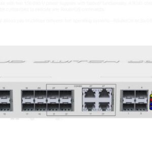 Mikrotik Cloud Router Switch, CRS328-4C-20S-4S+RM; Smart Switch, 20 xSFP cages,