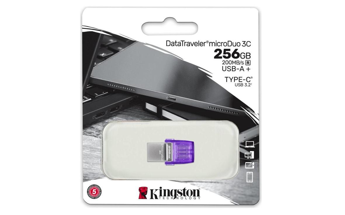 Memorie USB Flash Drive Kingston 256GB DT MicroDuo, USB 3.0, - imagine 4