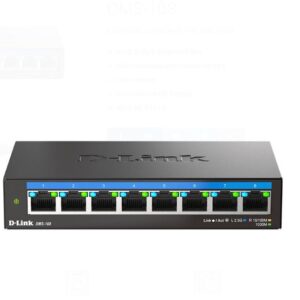 D-LINK DMS-108 UNMANAGED SWITCH 8 PORT, Interfata: 8 x 10/100Mbps/1G/2.5G,