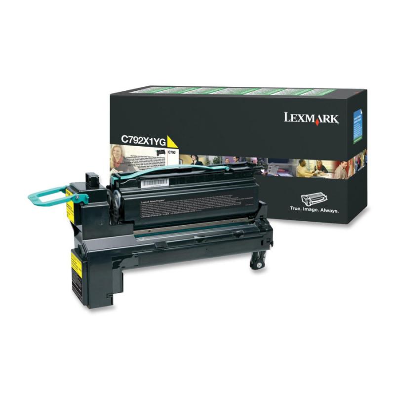 Toner Lexmark C792X1YG, yellow, 20 k, C792de , C792de Gov