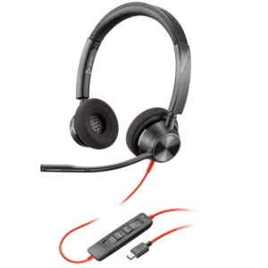 Poly Blackwire 3325 Stereo Microsoft Teams Certified USB-C Headset +3.5mm