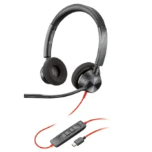Poly Blackwire 3320 Stereo Microsoft Teams Certified USB-C Headset +USB-C/A