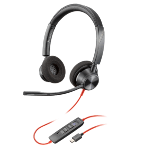 Poly Blackwire 3320 Stereo Microsoft Teams Certified USB-C Headset +USB-C/A