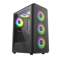 Carcasa Pro Gaming Ghost Mid Tower Argb Negru
