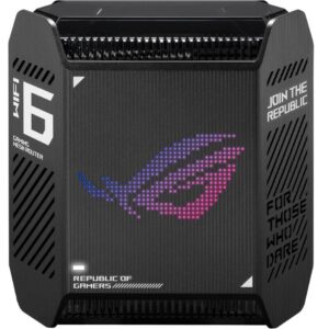 Router Wireless Asus GT6(B-1-PK)Black, tri-band, WI-FI 6, Standard retea: WiFi