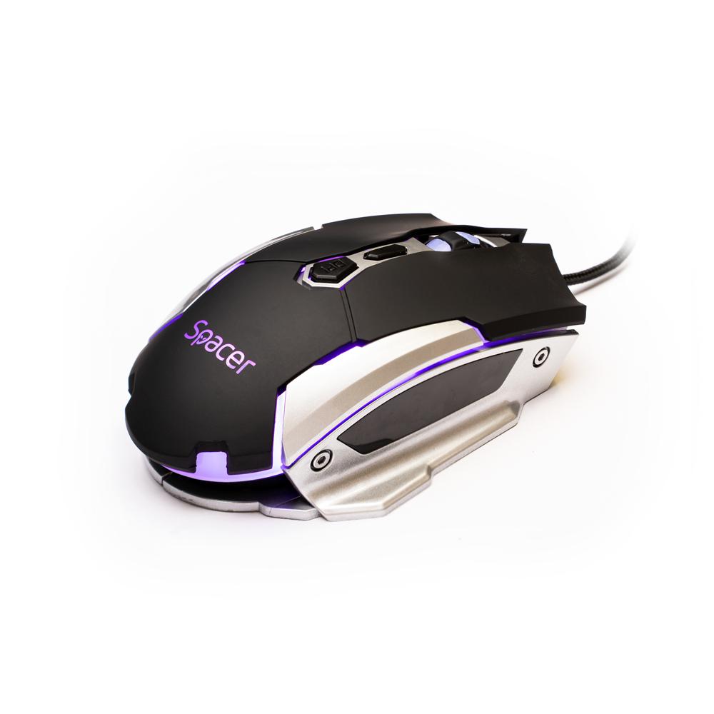 MOUSE Spacer Gaming SPGM-PULSAR-LITE, cu fir, USB, optic, 3.200 dpi, - imagine 4