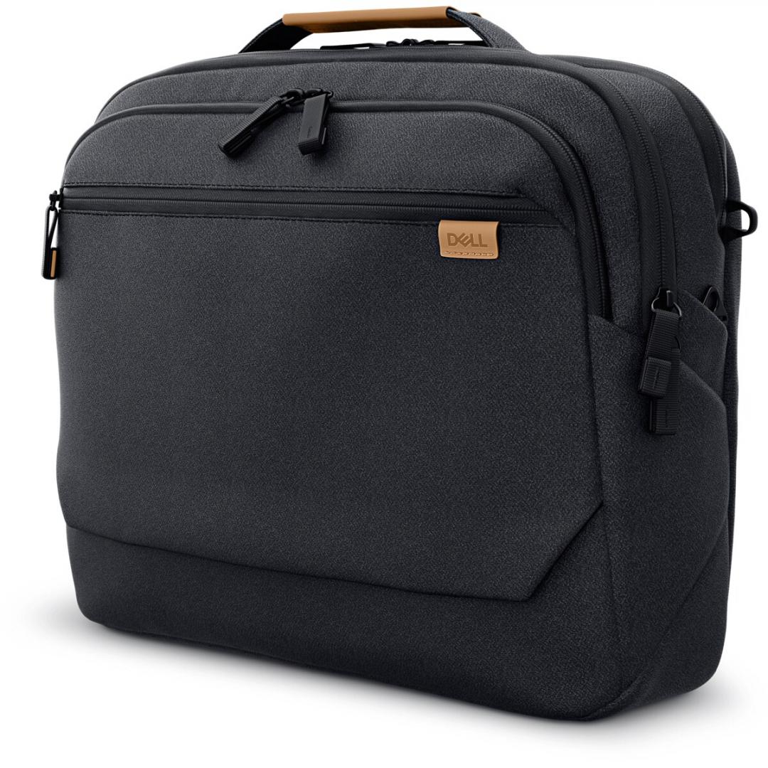 DELL Pro 14-16 Premium Ecoloop Briefcase CC7625 Black - imagine 4