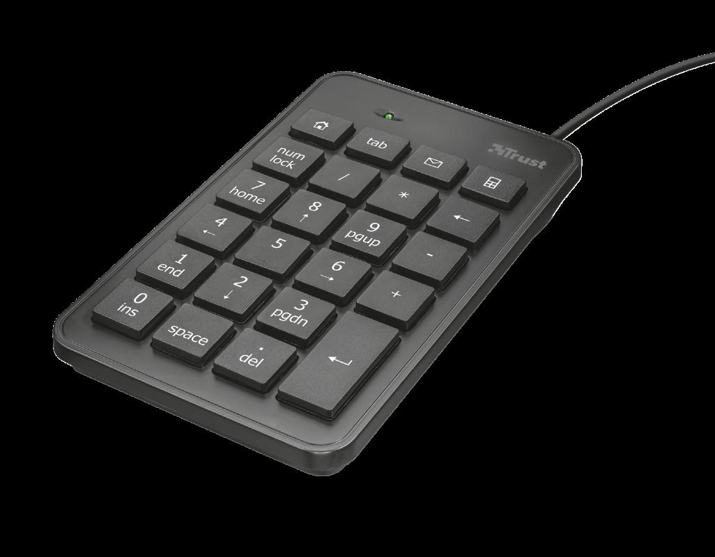 Trust Xalas USB Numeric Keypad, neagra