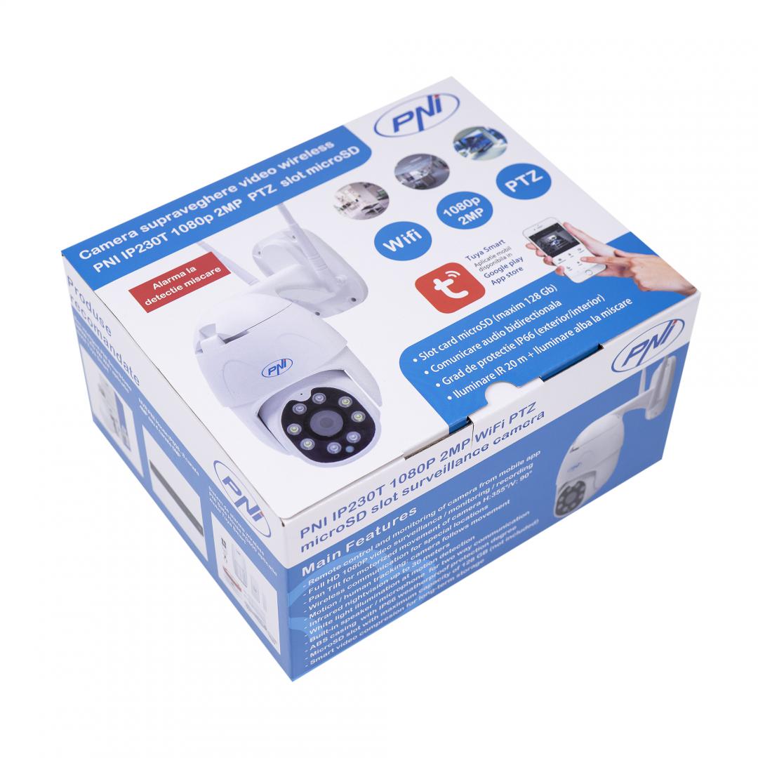 Camera supraveghere video wireless PNI IP230T 1080P cu PTZ, stand-alone, - imagine 11