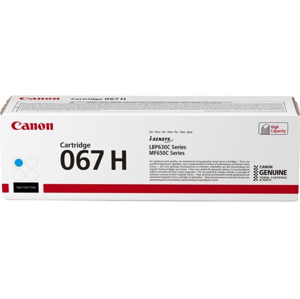 Toner Canon CRG067HC, CYAN, capacitate 2350 pagini, pentru LBP-631 /