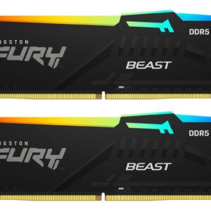 Memorie RAM Kingston FURY Beast RGB 64GB DDR5 6000MHz CL30