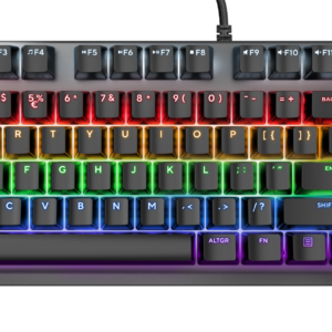 Tastatura Trust GXT834 Callaz Tenkeyless cu fir mecanica, negru