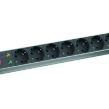 Bachmann IT PDU 8x prize Schuko - negru - protectie supratensiune - 2m - in Schuko