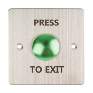 Buton de iesire incastrabil, mecanic;FMB-B-25SS-2-GN; contact NO/NC din inox,suprafata de