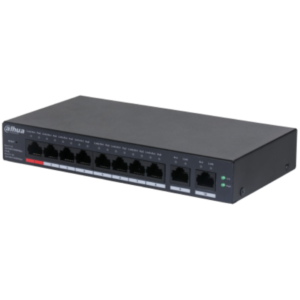 Dahua 10-Port Cloud Managed Desktop Gigabit Switch cu 8-Port PoE,