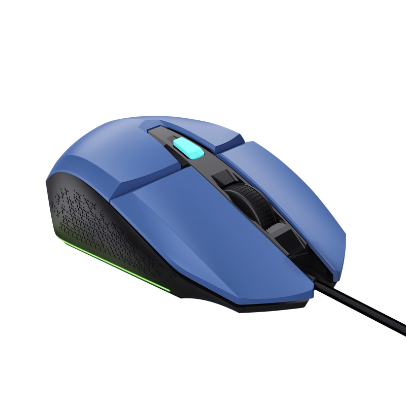 Mouse Trust GXT110W Felox cu fir 400 DPI, albastru - imagine 3
