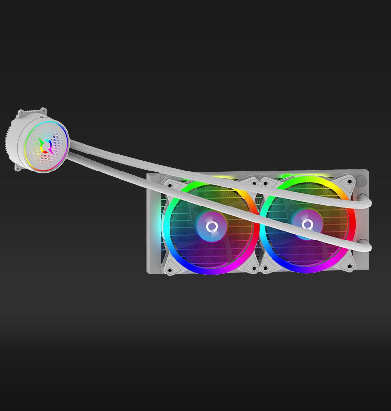 Cooler Procesor AQYRIS AQUARIUS 240 AIO ARGB ALB - imagine 6