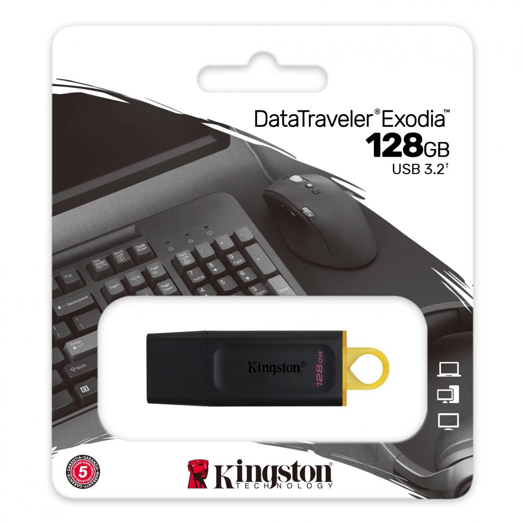 Memorie USB Flash Drive Kingston 128GB Data Traveler Exodia, USB - imagine 4