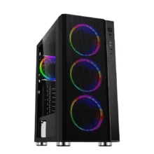 Carcasa Spacer Rainbow - Mid Tower NEGRU - ATX