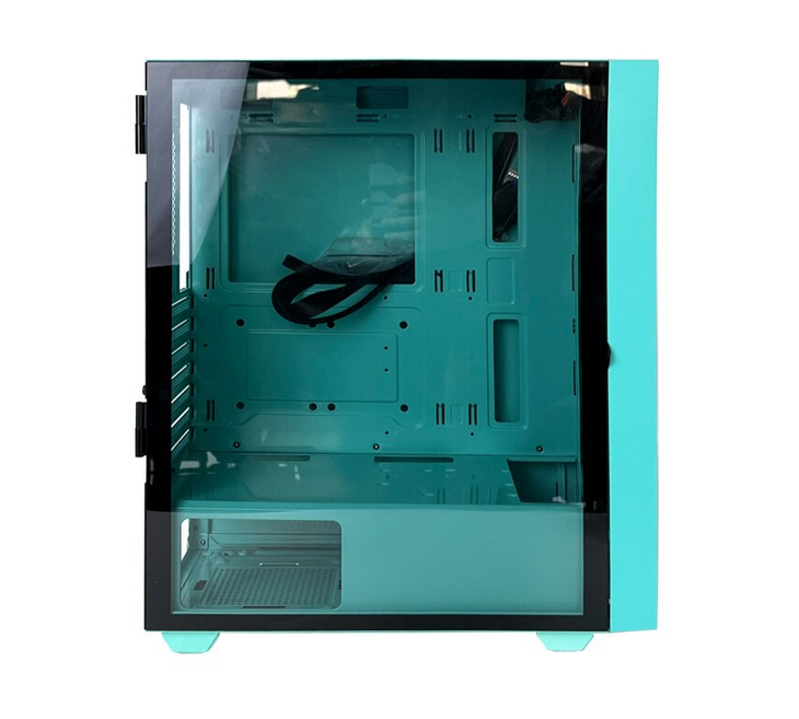 Carcasa PRO GAMING JUNGLE Mid Tower ARGB Cyan - imagine 6