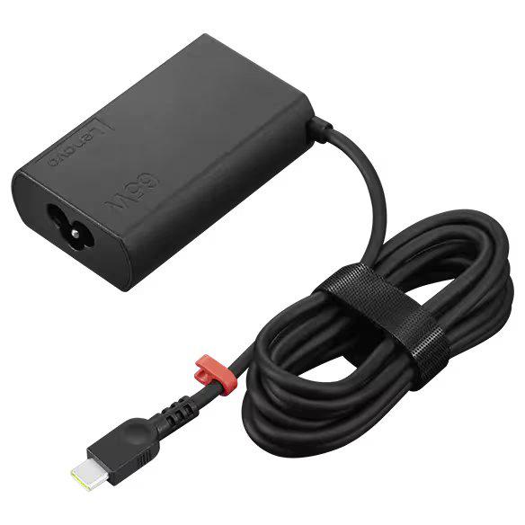 Lenovo 65W Slim GaN AC Adapter (USB Type-C)-EU1/Arabia/Indonesia/ROK; Culoare: Black;