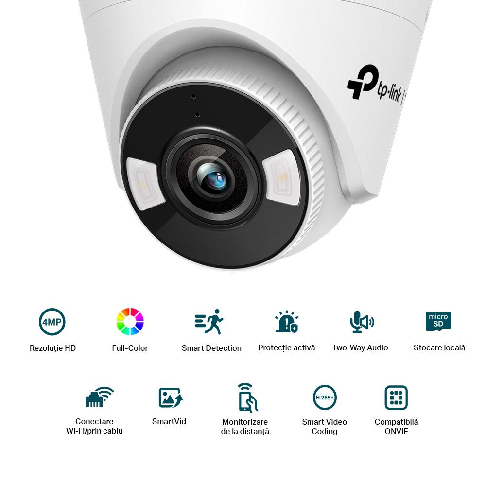 Camera IP Wi-Fi Turret TP-Link C440-W(4mm), 4MP, Lentila 4mm, IR+WL - imagine 3