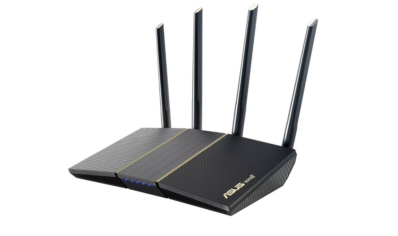 Asus Wireless Router RT-AX57, AX3000 2402 Mbps+ 574 Mbps, Dual-Band-2.4,