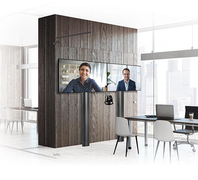 Stand de podea cu fixare in perete B-Tech, pentru doua - imagine 5