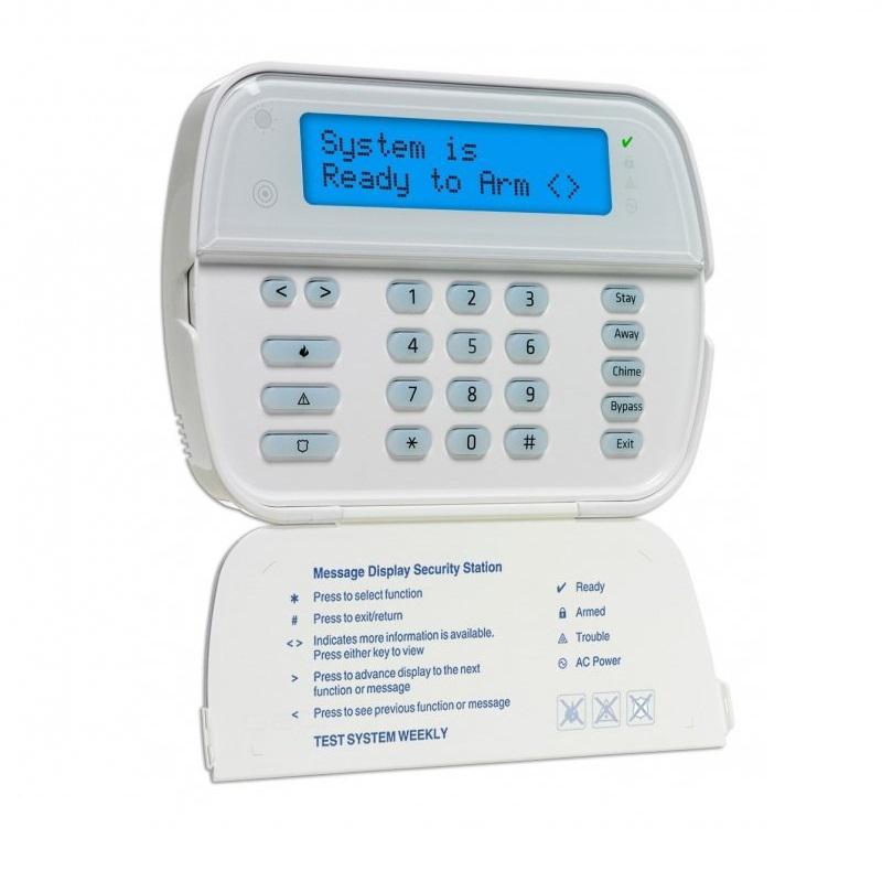 Tastatura wireless DSC WT5500 LCD pentru centrala ALEXOR, Se poate