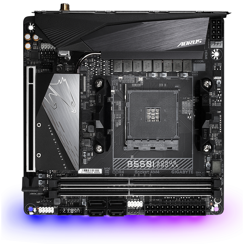 Placa de bază Gigabyte B550I AORUS PRO AX AM4 - imagine 3